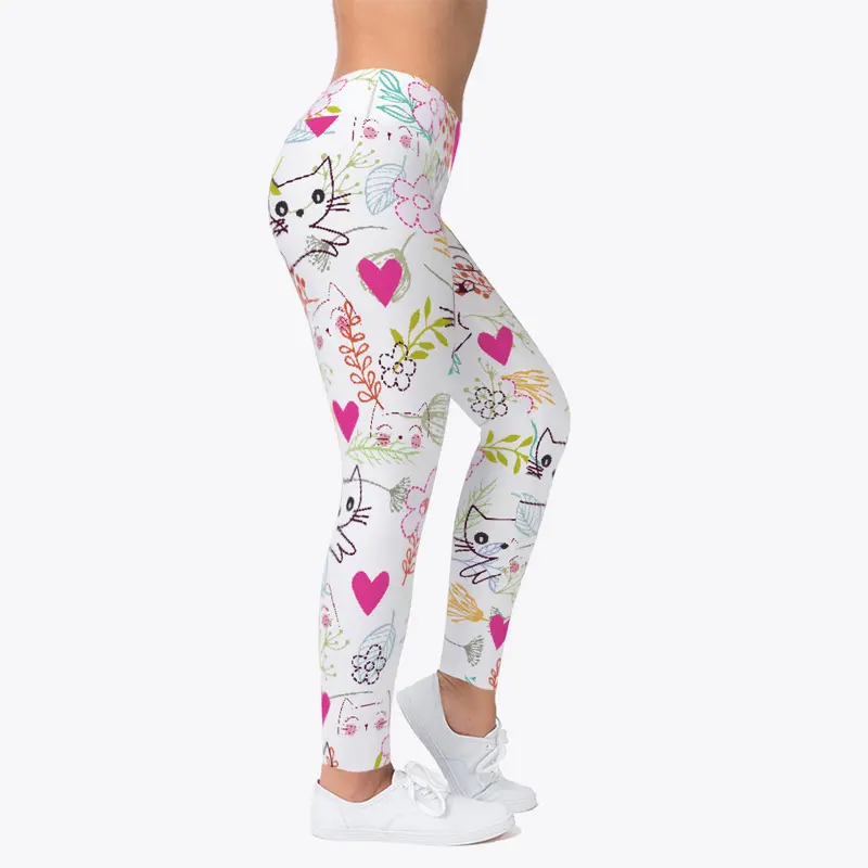 Cat Art Prints - Women Cat Leggings